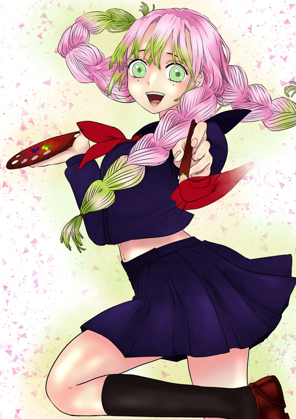 文化祭準備の蜜璃ちゃん