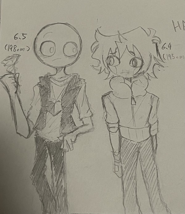 最初だけ身長比べ(?)