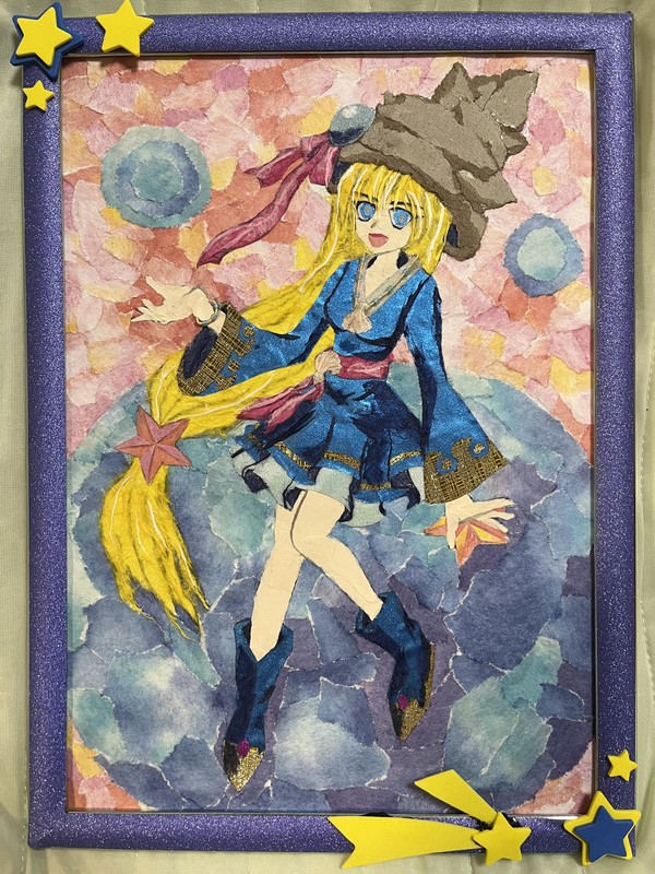サザエ姫の貼り絵