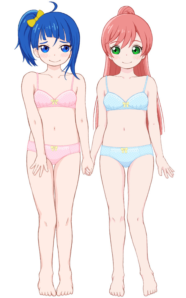 ソラ・ハレワタールちゃんと虹ヶ丘ましろちゃんwithおそろインナ