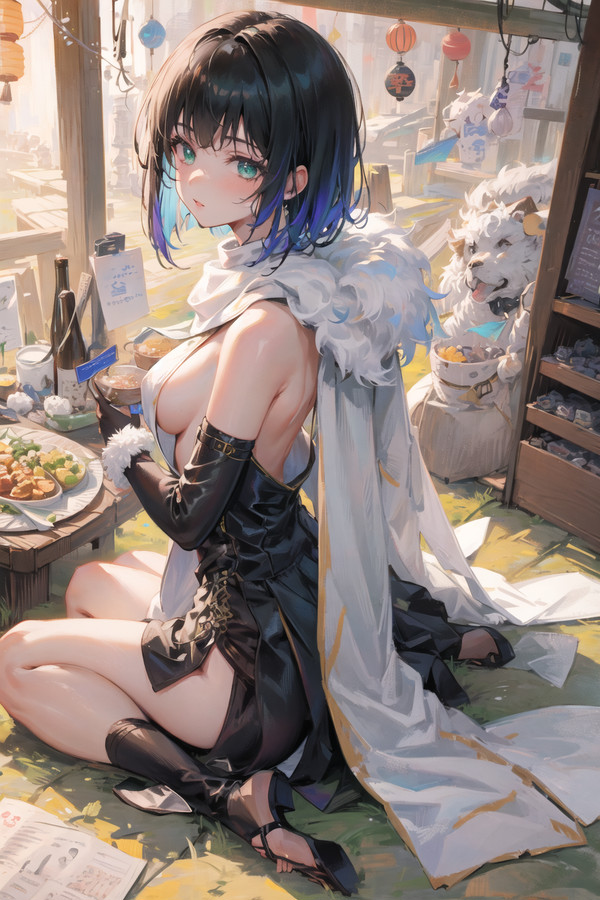 Yelan at the market