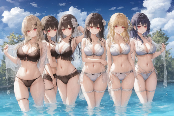 水着6人組