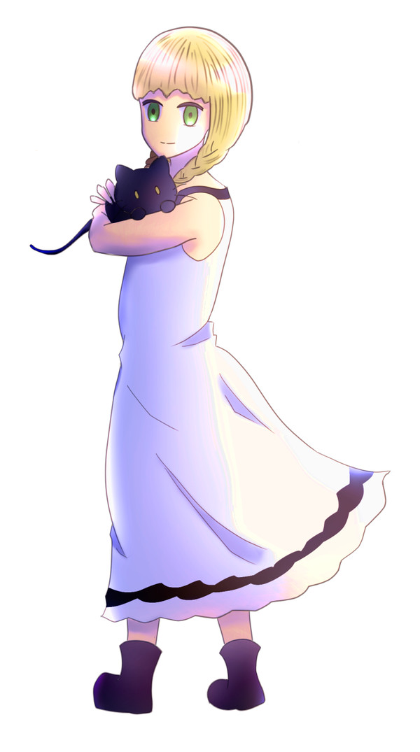 ヴィオラちゃんとねこ
