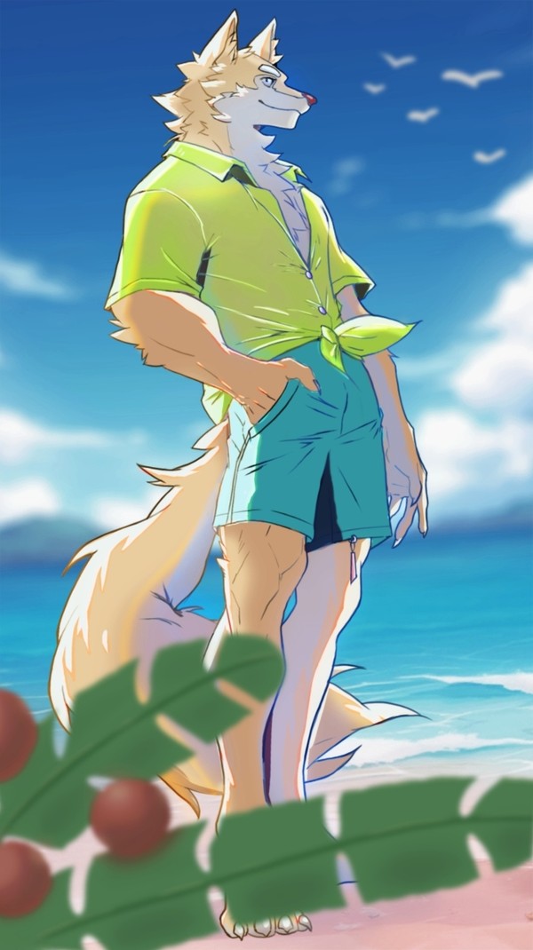 オリジナルの練習作品 - 海辺で