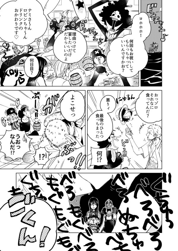 【web再録】ルゾロ漫画