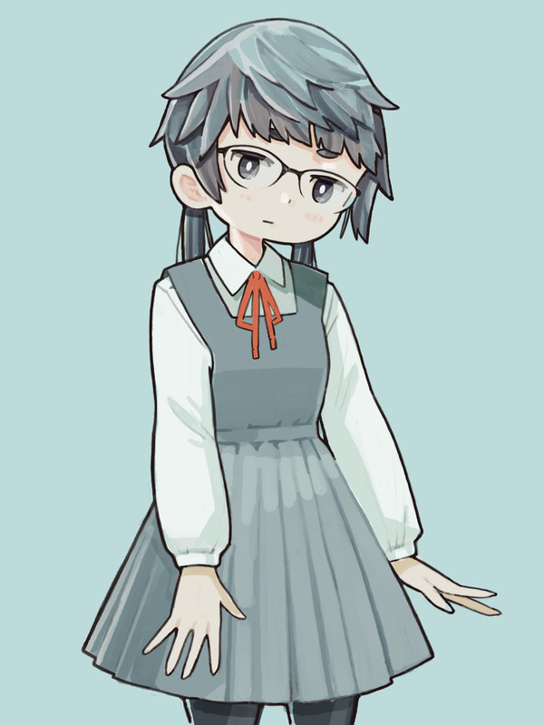 ジャンスカ眼鏡っこ