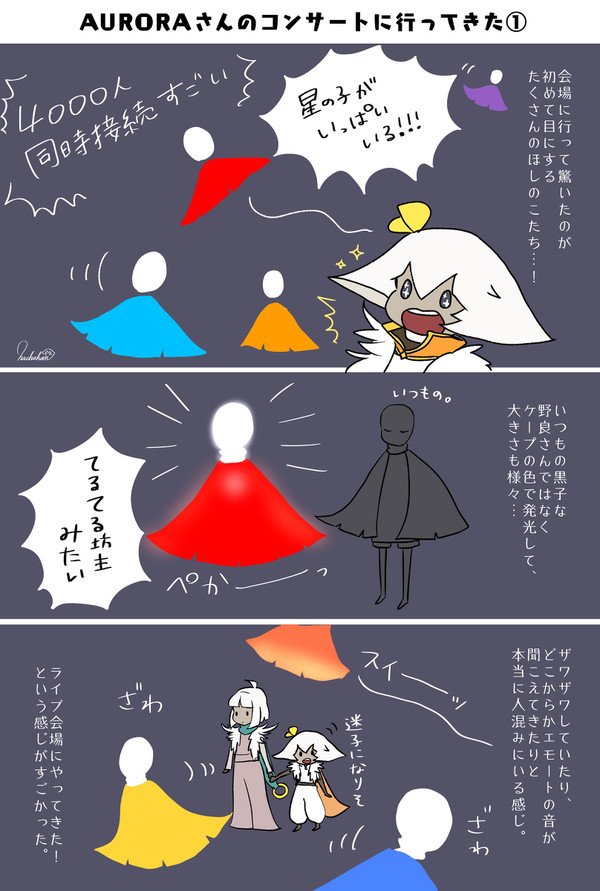 Auroraさんのコンサート感想　⚠️顔あり