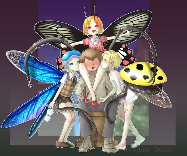 【リクエスト#9】昆虫幼女トリオ!!