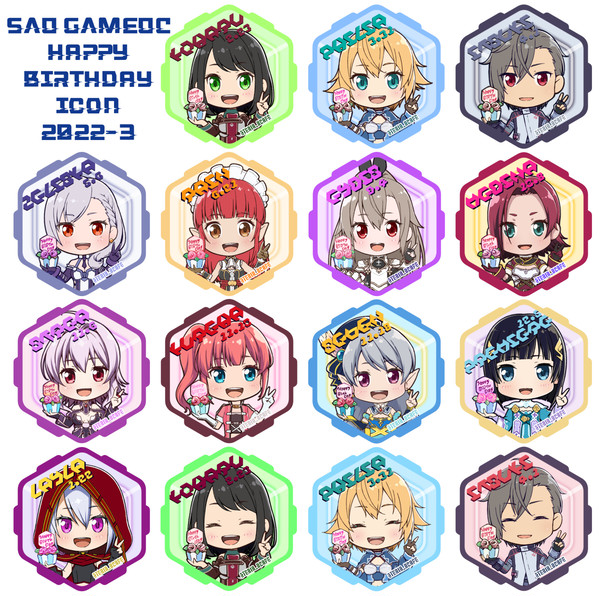 SAOゲームオリジナルキャラBDアイコン2022-23