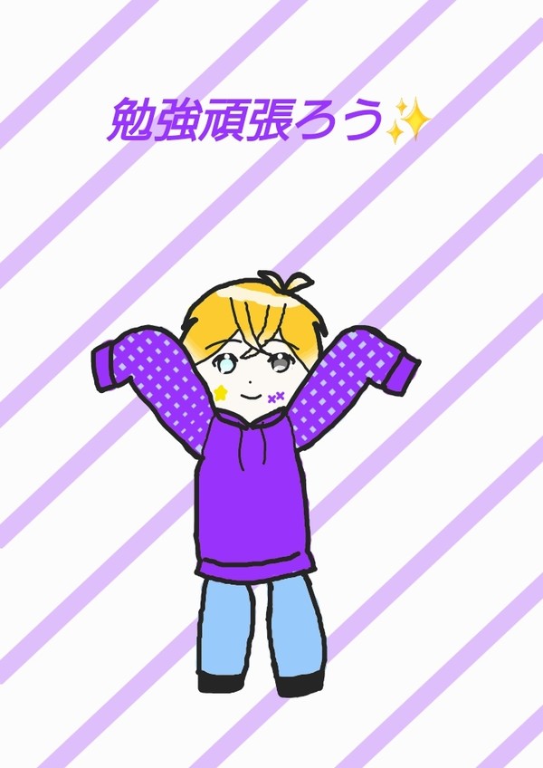 スマホの壁紙描いてみた!
