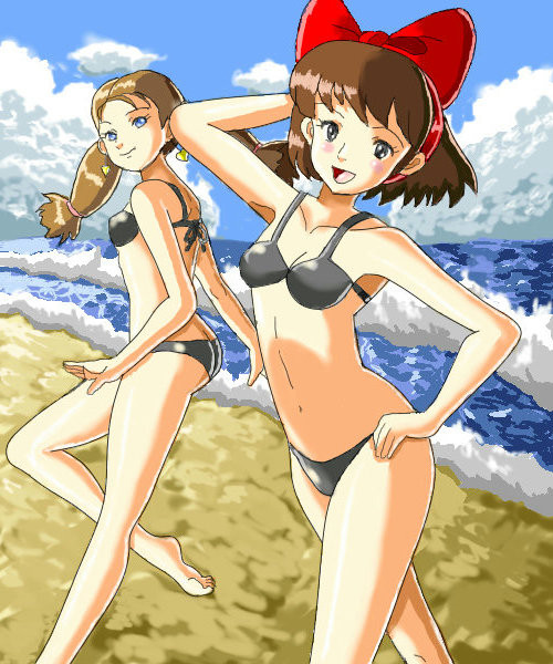キキと先輩魔女ビキニ