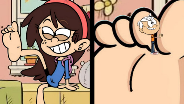 Lincoln on Sid's foot