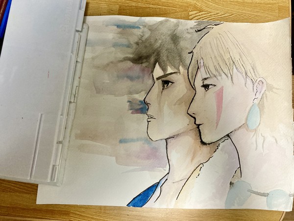 「もののけ姫」サンとアシタカ
