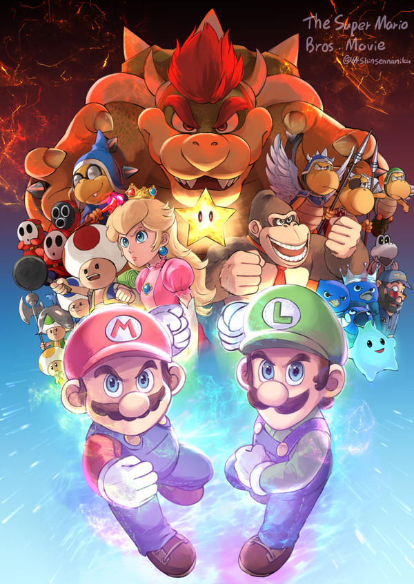マリオ映画関連イラスト