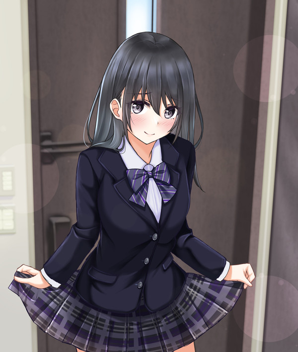 「・・・制服、似合うかな?」