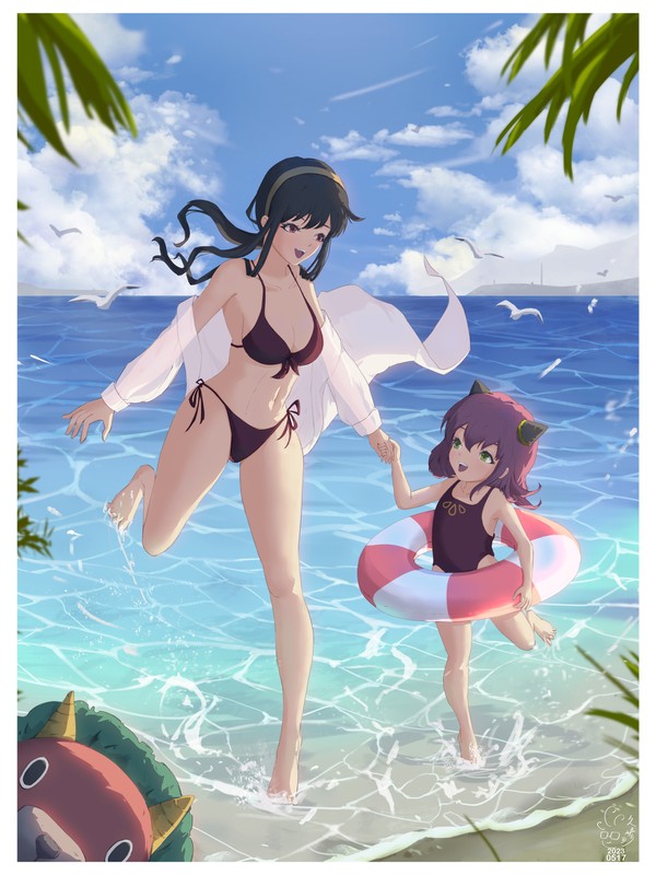 海邊戲水