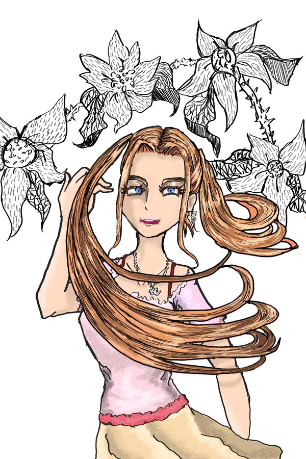 隨風偏偏起舞的少女