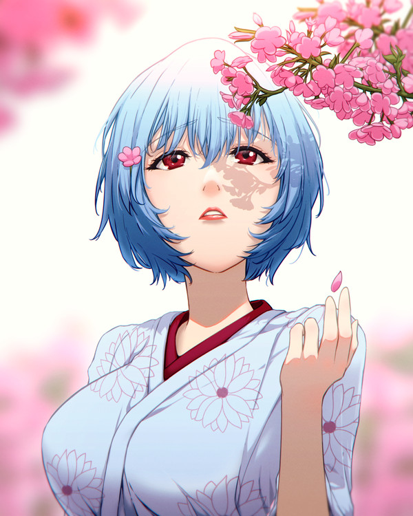 レイとお花見