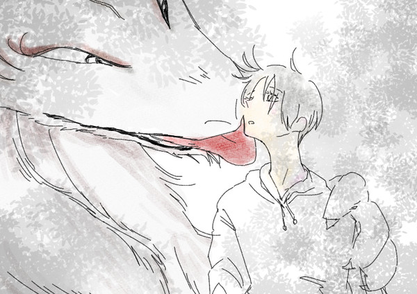 斑夏落書き