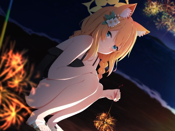 マリーと線香花火