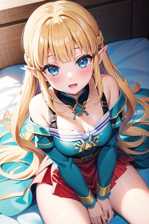 AIイラストでゼルダ姫＆めぐみん書いてみた。