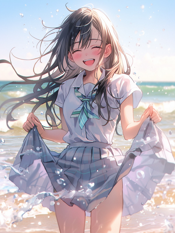 透け透け少女