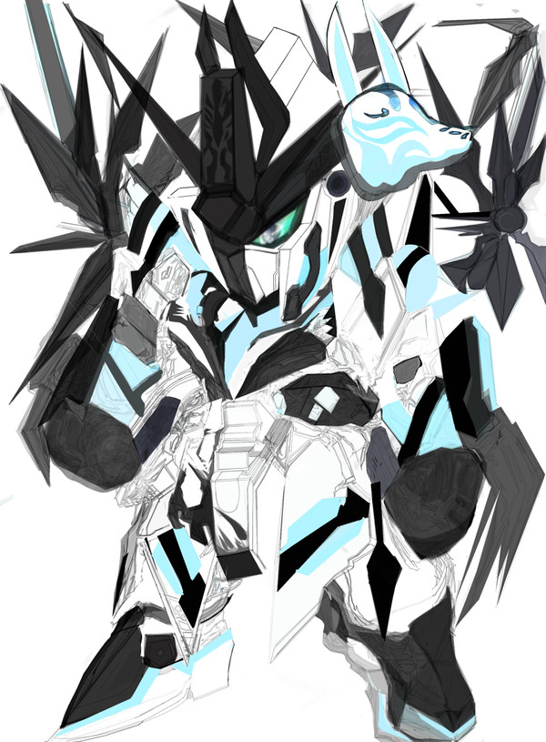 才蔵ガンダムデルタカイ 狐面ver