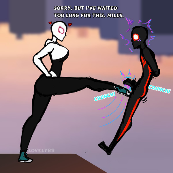 Spider Gwen Ballbusting 2