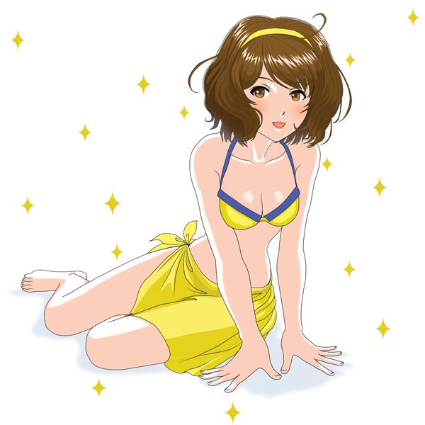 水着の長富蓮実ちゃん