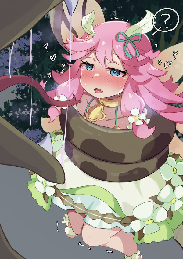 [Skeb絵] ナーム(ドラガリアロスト)×ヘビ
