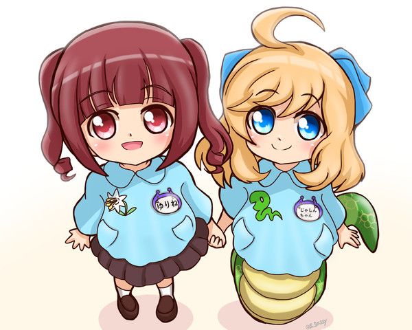ゆりねちゃん（4さい）と、じゃしんちゃん（４さい）