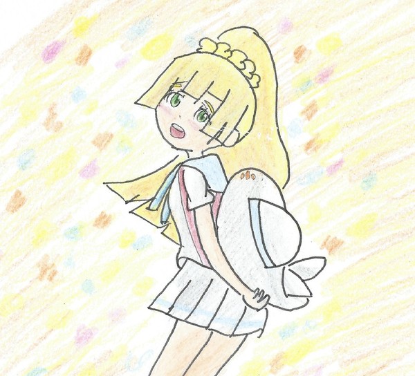 なるべく早く描いたエクバリーリエ35分(色鉛筆)