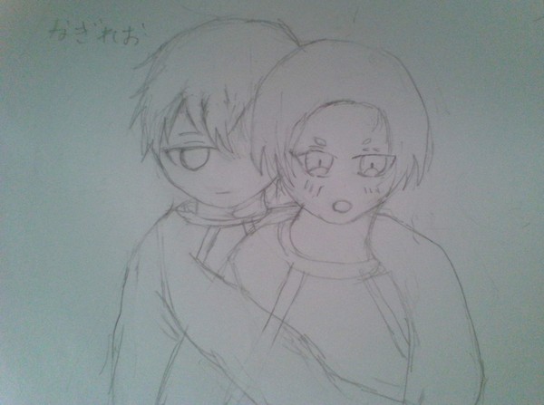 なぎれお描いてみた下手です