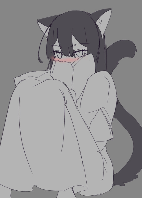 猫耳付き