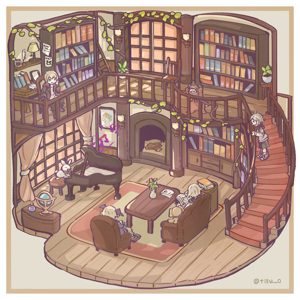 【うちの子イラスト 2枚 43~44】