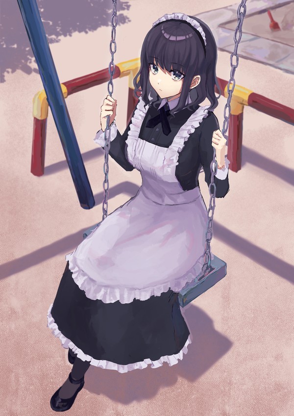 メイドとブランコ