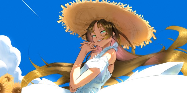 Summer blue sky Idun