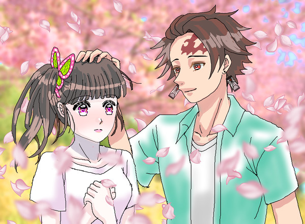 炭治郎とカナヲの現代パロ