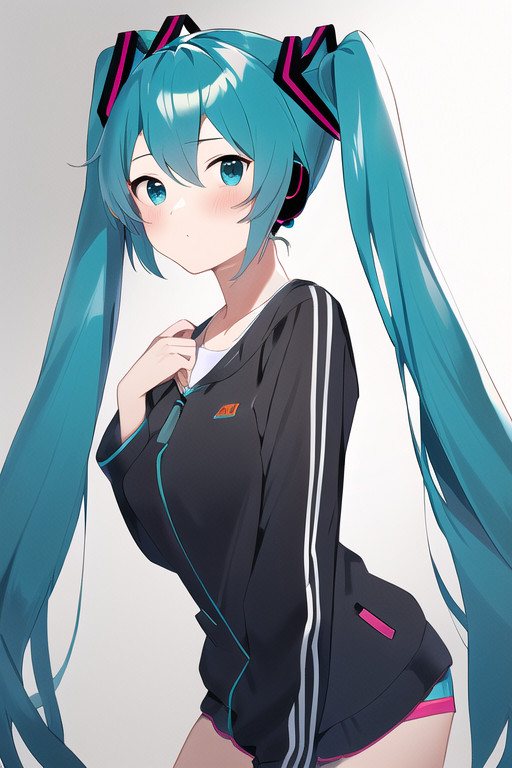 ギャルゲー的要素を入れてみた初音ミクを生成してみた件