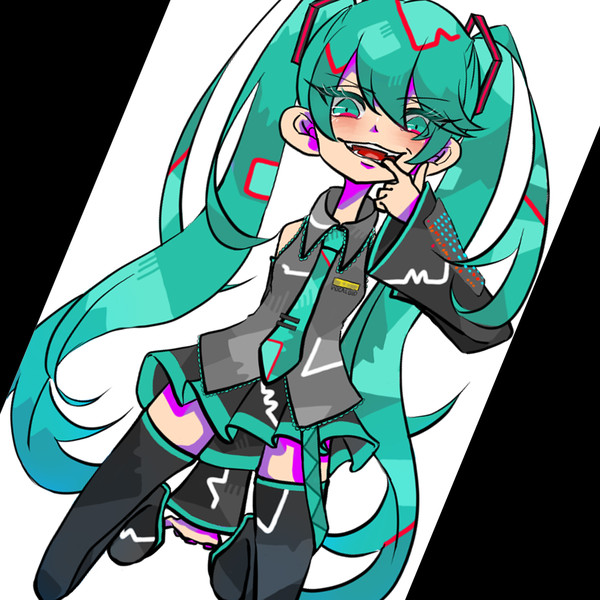悪い顔のミクさん