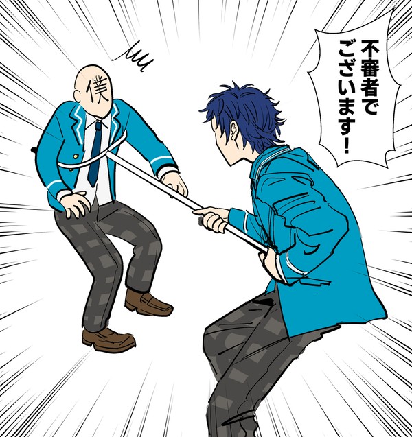不審者僕が夢ノ咲と秀越学園に侵入する夢絵