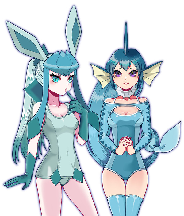 グレイシアとシャワーズ