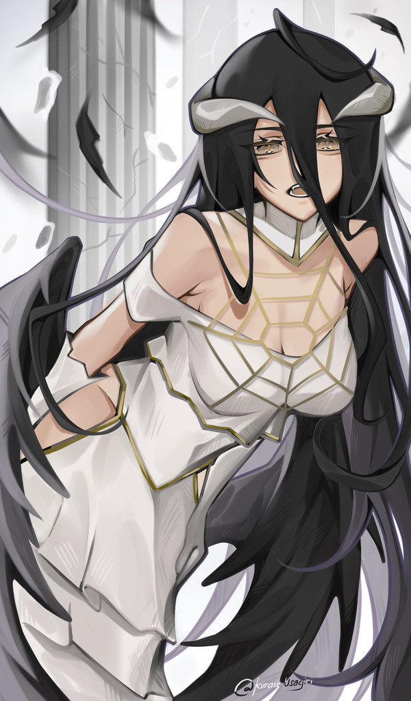 Albedo from OVERLORD 🖤🕸️