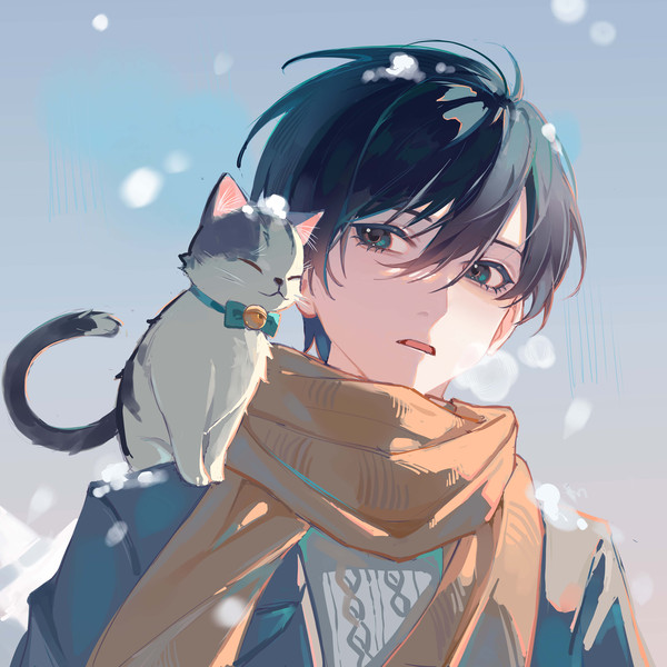 雪と凛とねこちゃん - 1/1