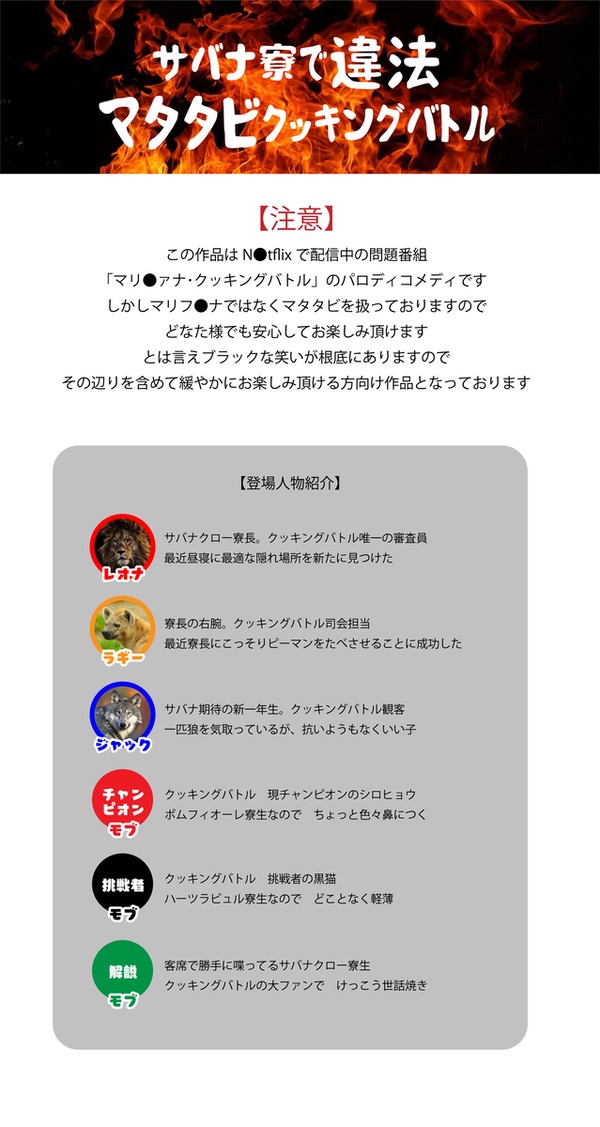 【モブランド２】サバナ寮で 違法マタタビクッキングバトル