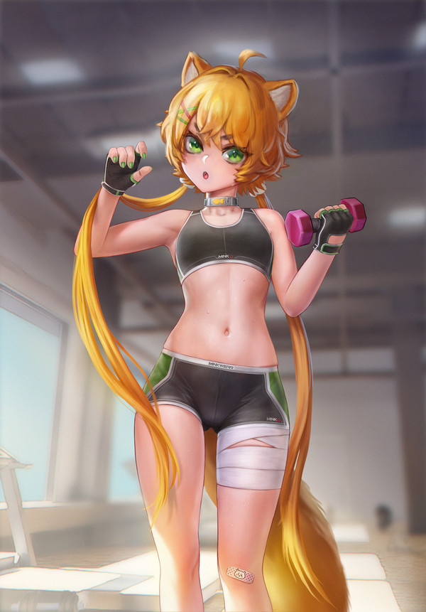 Mink in a Gym