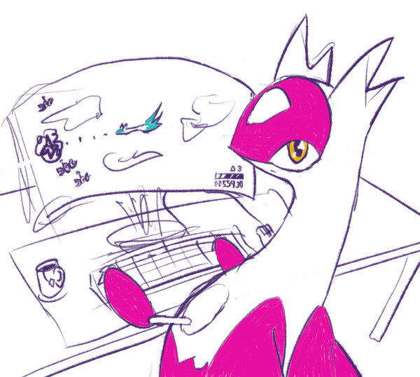 she's busy