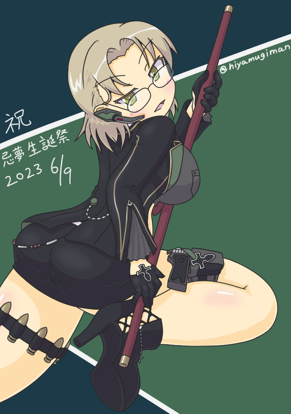 忌夢さん誕生日 兼 4コマス放送局用に描いた奴
