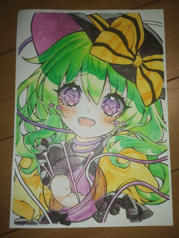 塗り絵塗ったよ〜