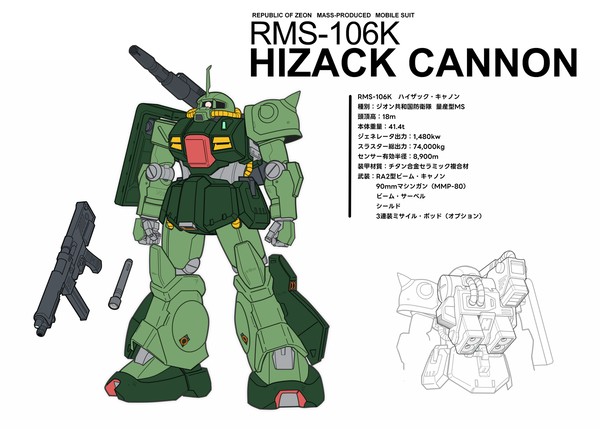 RMS-106K ハイザック・キャノン